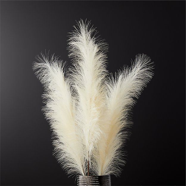 FAUX PAMPAS GRASS IVORY STEM (Set of 3) thumbnail 3
