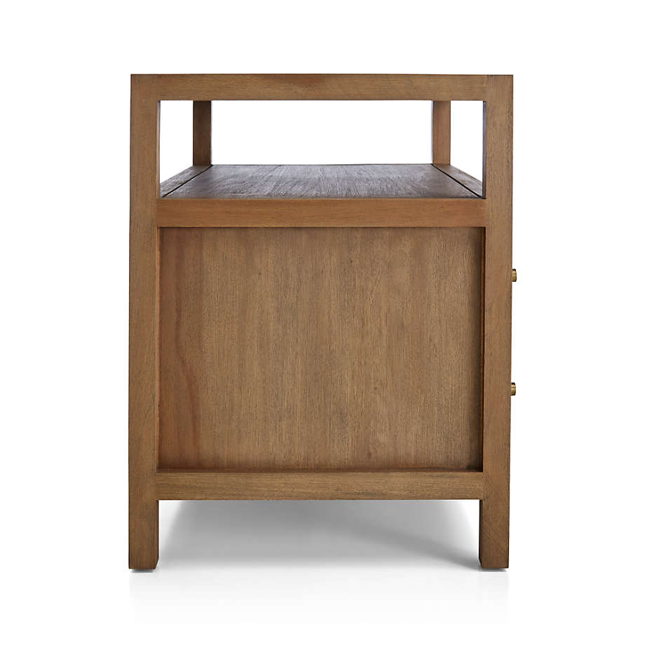Keane Driftwood Solid Wood Charging Nightstand thumbnail 4