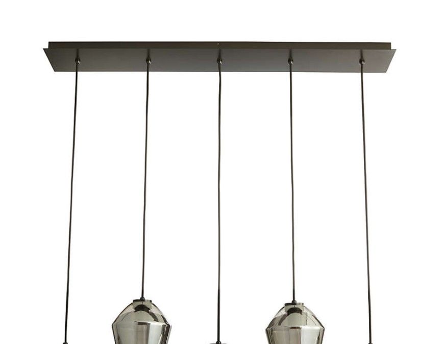 Arren Black Linear 5 Light Pendant thumbnail 3
