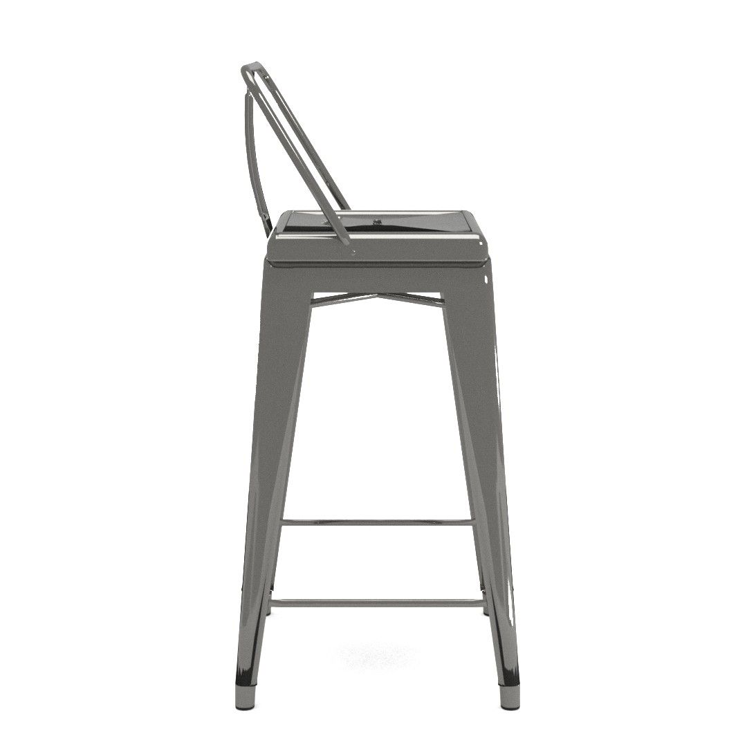 Winchester Middle Back Metal Bar Stool thumbnail 2