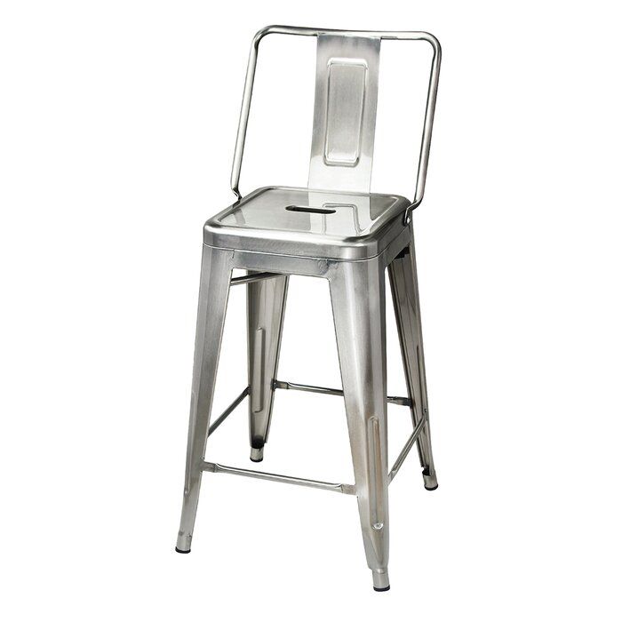 Winchester Middle Back Metal Bar Stool thumbnail 3