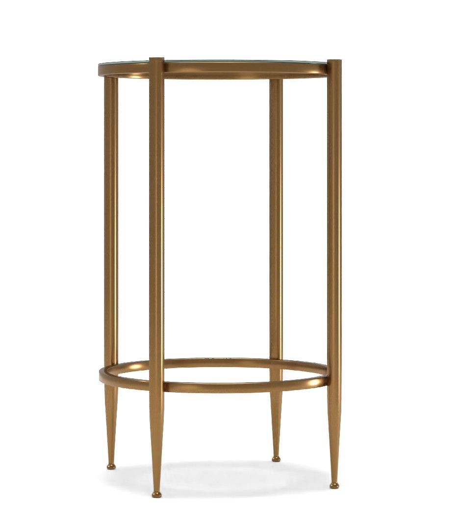 Hamill Metal and Glass 2 Piece Nesting Tables Large thumbnail 2