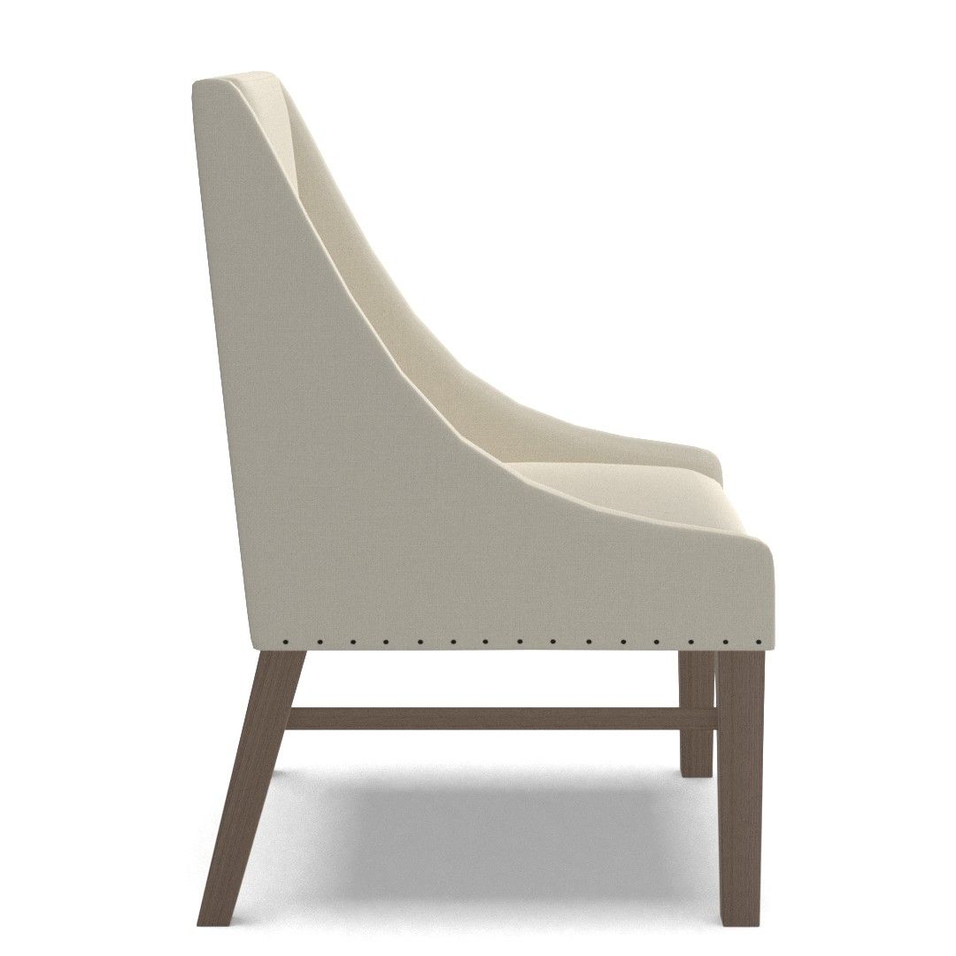 Milan Slope Upholstered Dining Armchair thumbnail 2