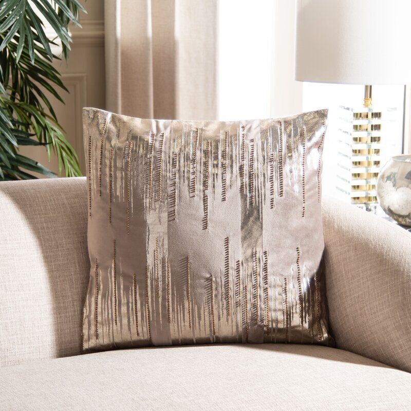 Alyson Abstract Throw Pillow With Insert-18"x18" thumbnail 3