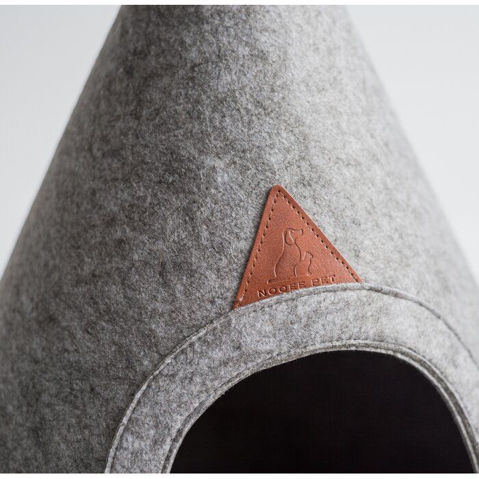 Boissonneault Felt Pet Cave Lucy Hooded Dog Bed thumbnail 4