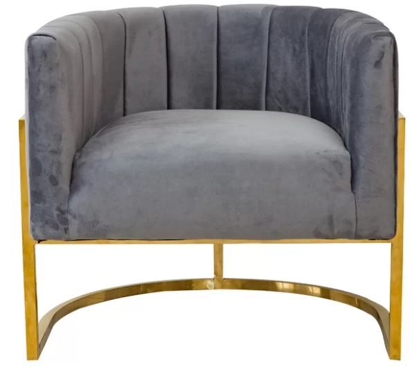 Delmonte Velvet Lounge Chair thumbnail 2