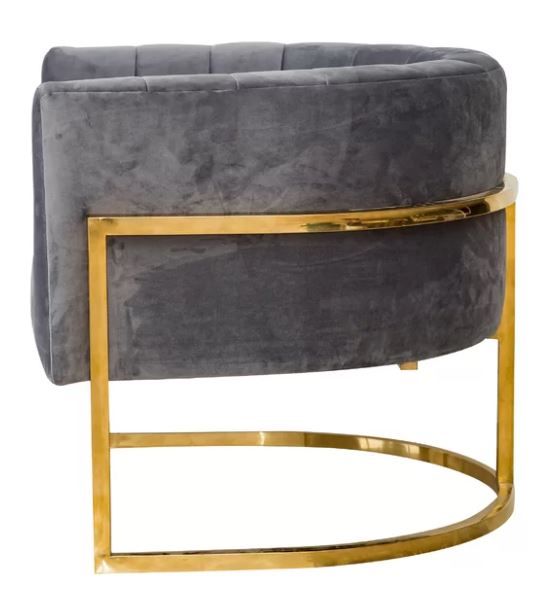 Delmonte Velvet Lounge Chair thumbnail 3