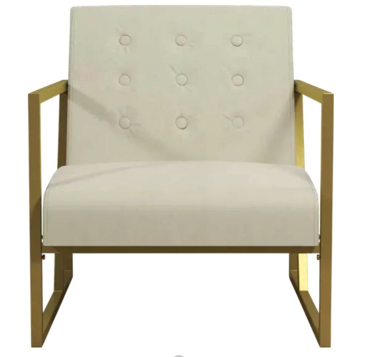 Customer CosmoLiving Lexington Park Modern Chair Beige thumbnail 3