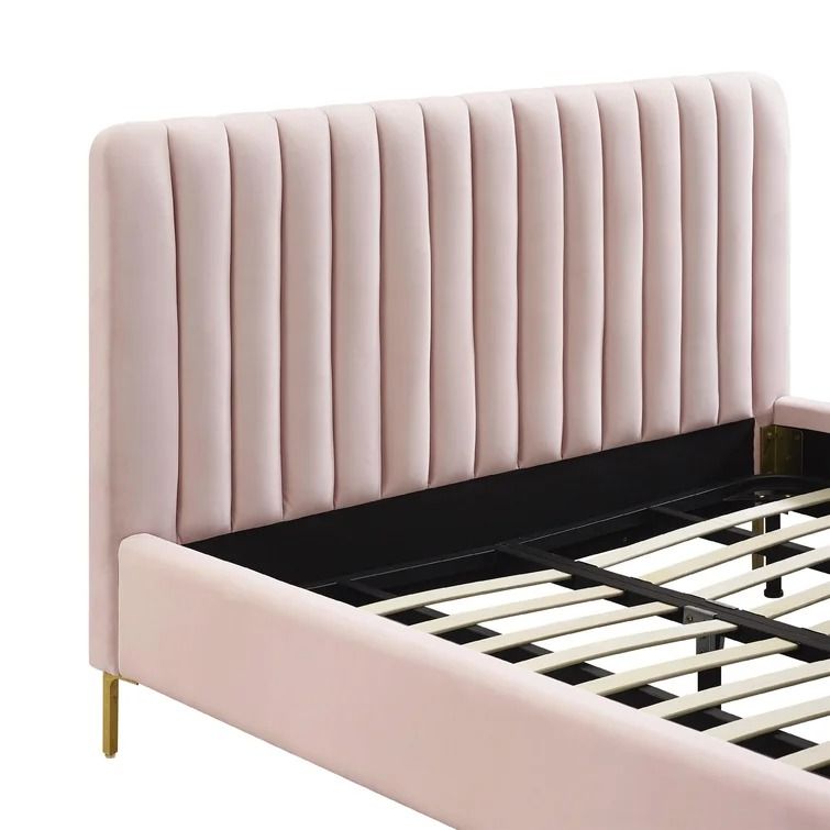 Elysian Tufted Upholstered Platform Bed-King thumbnail 4