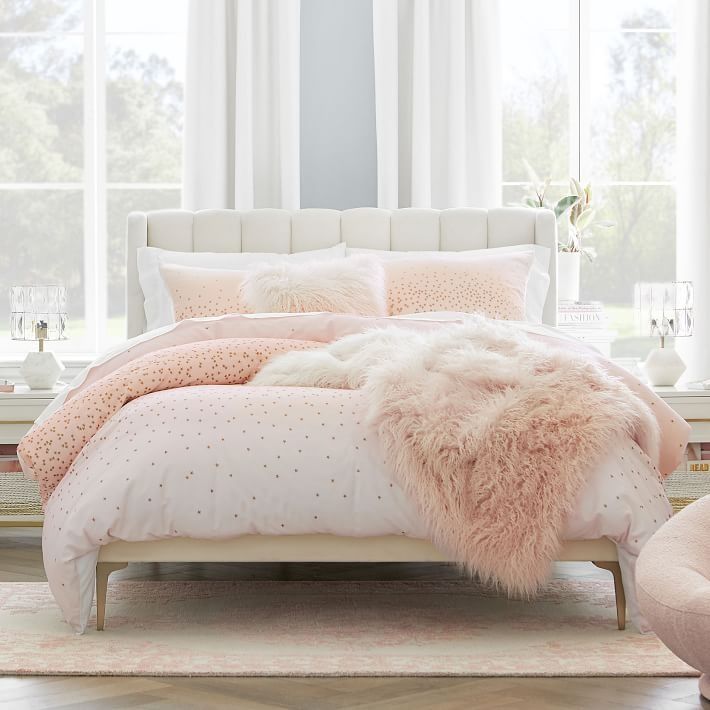 Avalon Channel Stitch Upholstered Bed-Queen thumbnail 2