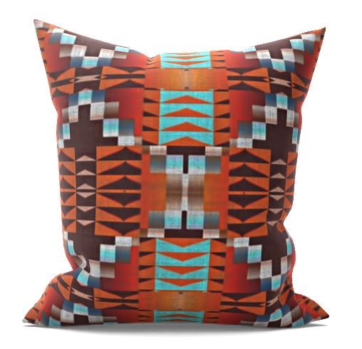 Native American Throw Pillow With Insert-18"x18" thumbnail 3