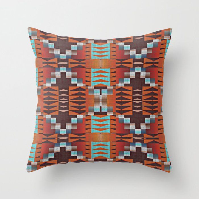 Native American Throw Pillow With Insert-18"x18" thumbnail 4