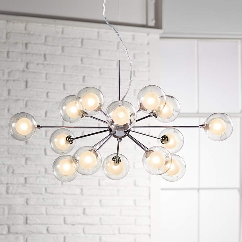 Possini Euro Spheres 15-Light Sputnik Glass Pendant thumbnail 3