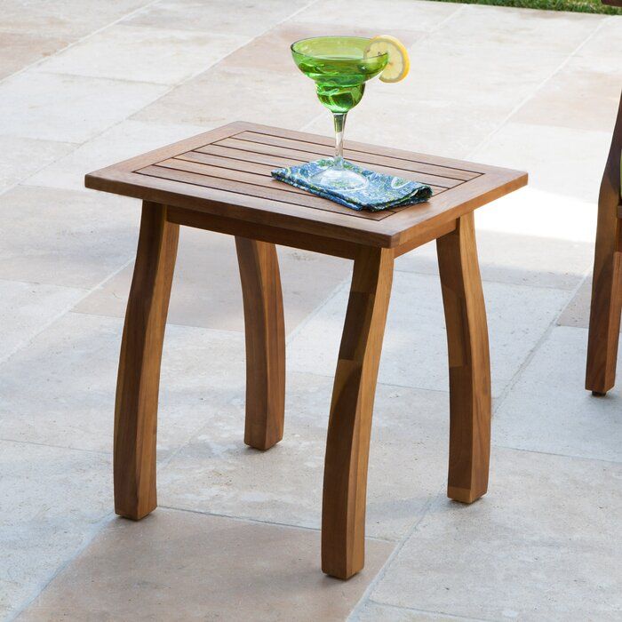 Keegan Solid Wood Side Table thumbnail 2