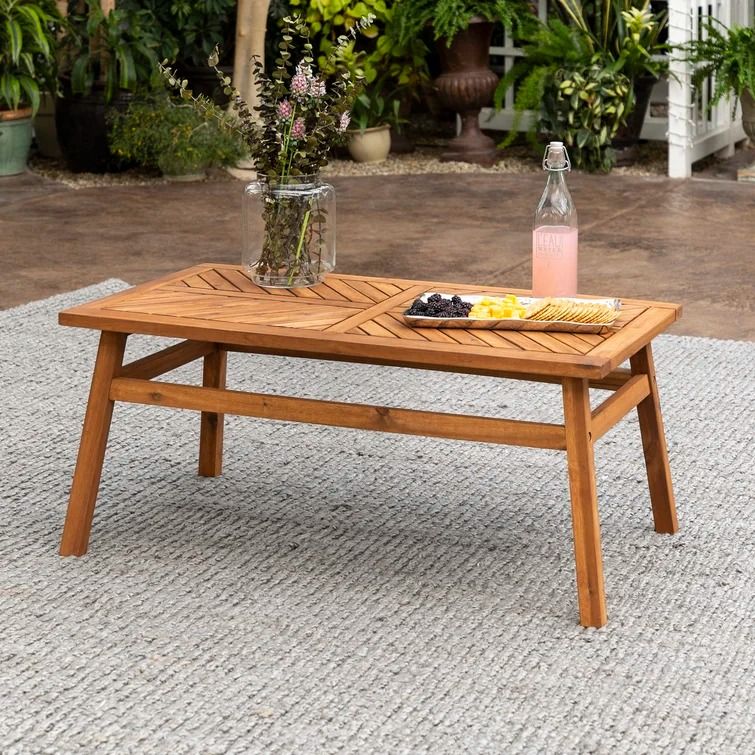 Harbison Acacia Solid Wood Coffee Table thumbnail 2
