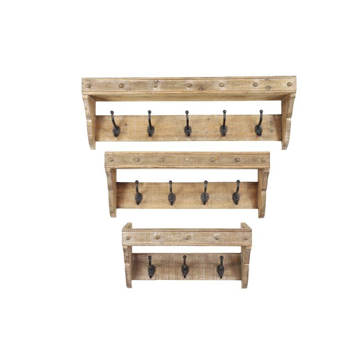 Alcanza Solid Wood Hook Wall thumbnail 3