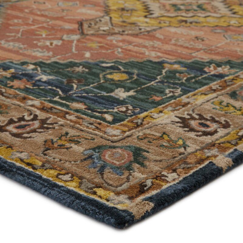 Rockford Oriental Handmade Tufted Wool Pink Area Rug-10'x14' thumbnail 3