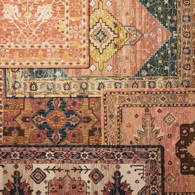 Rockford Oriental Handmade Tufted Wool Pink Area Rug-10'x14' thumbnail 4