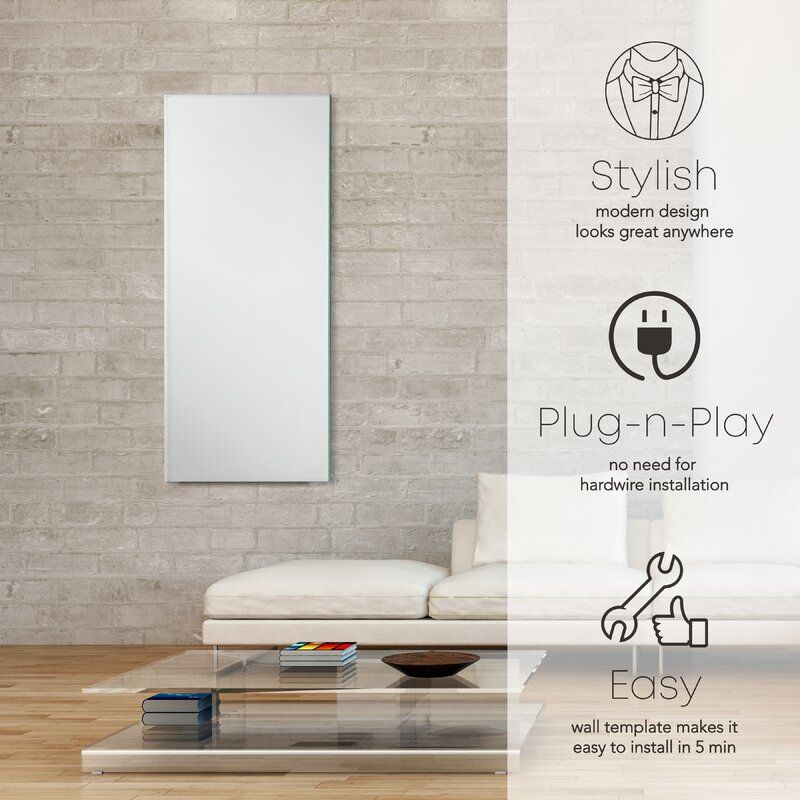 Radiant 750 Watt Electric Wall Mounted Heater thumbnail 3