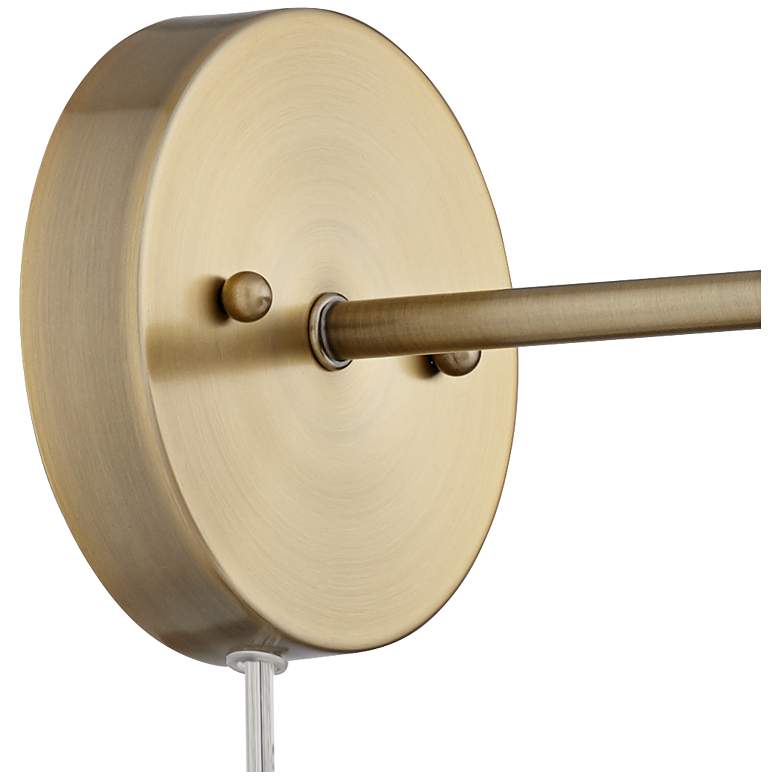 Selena Brass Sphere Shade Wall Lamps Set of 2 thumbnail 3