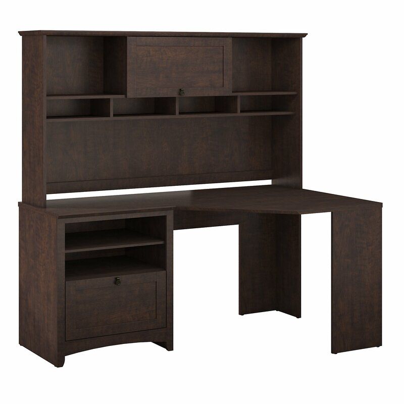 Fralick Reversible Executive Desk with Hutch thumbnail 4