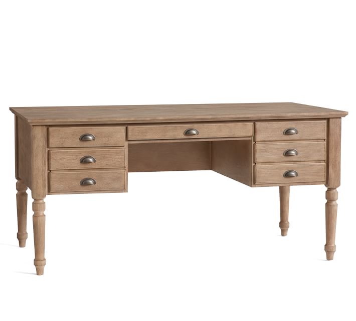 Printers Keyhole Desk with Drawers thumbnail 2