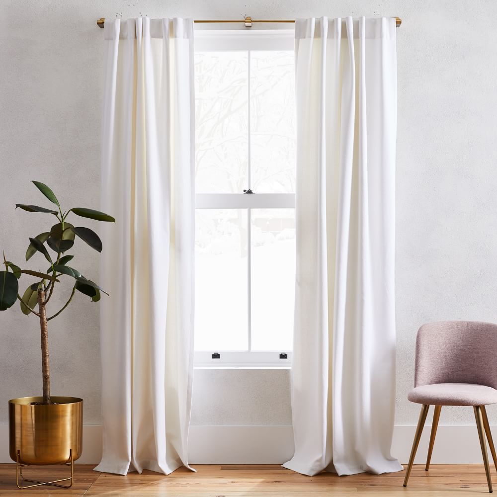 Washed Cotton Canvas Curtains Set of 2 thumbnail 2
