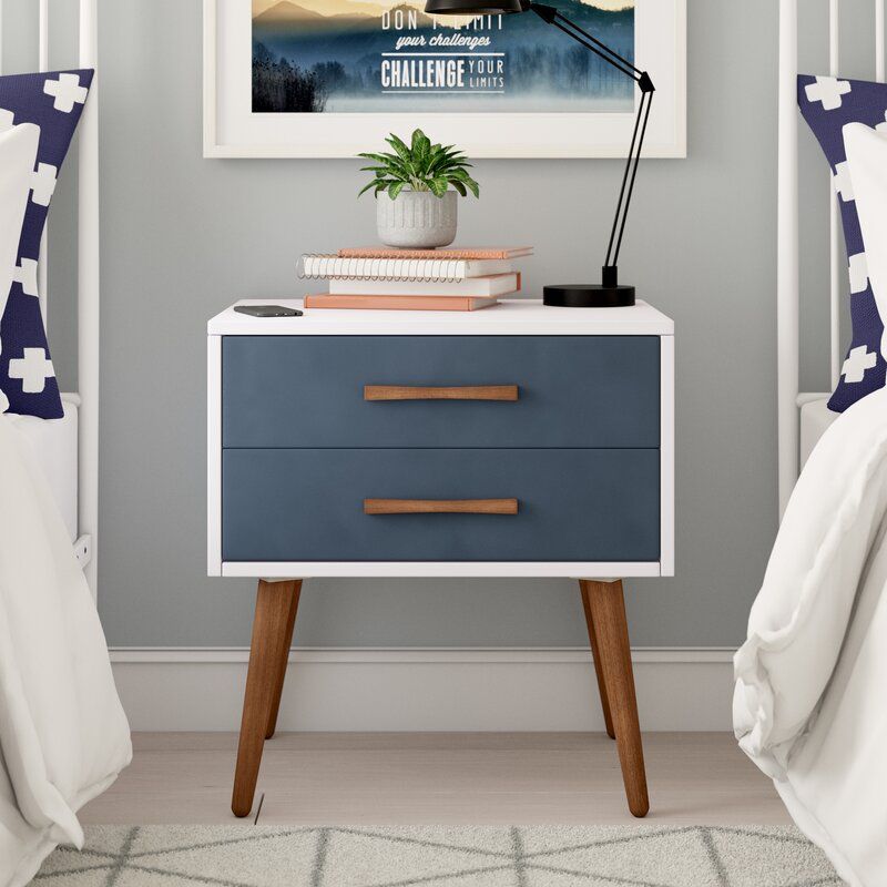 Burgos Storage 2 Drawer Nightstand thumbnail 3