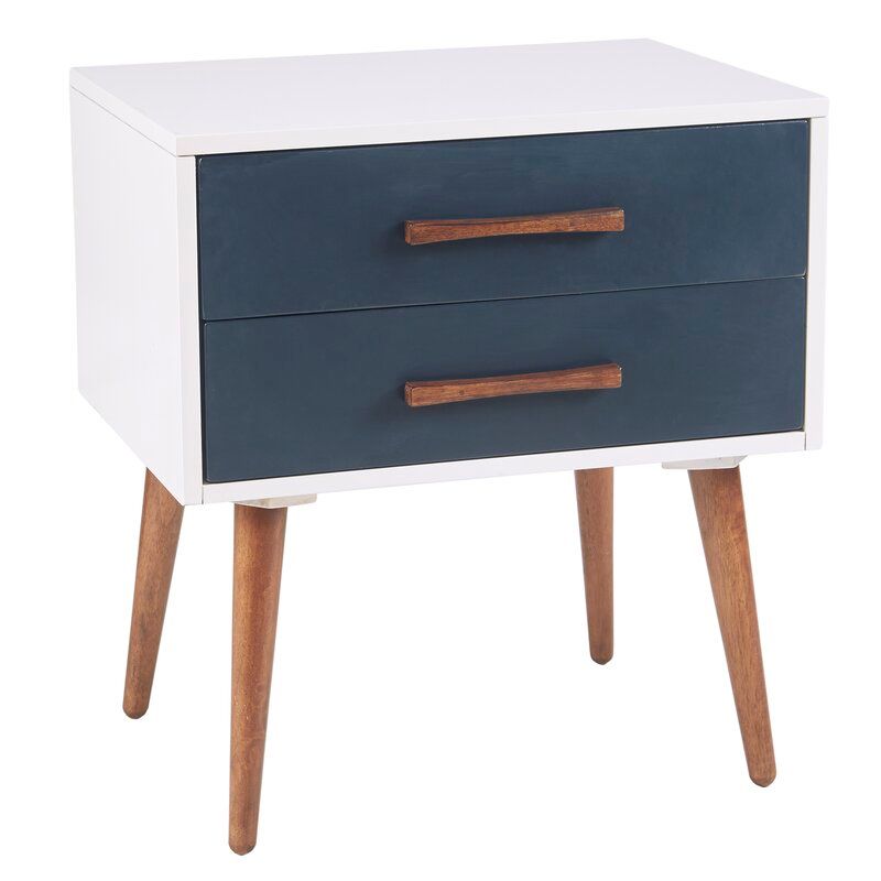 Burgos Storage 2 Drawer Nightstand thumbnail 2