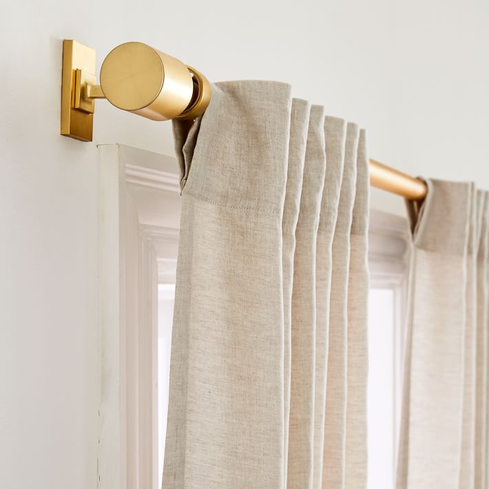 European Flax Linen And Luster Velvet Curtain thumbnail 4