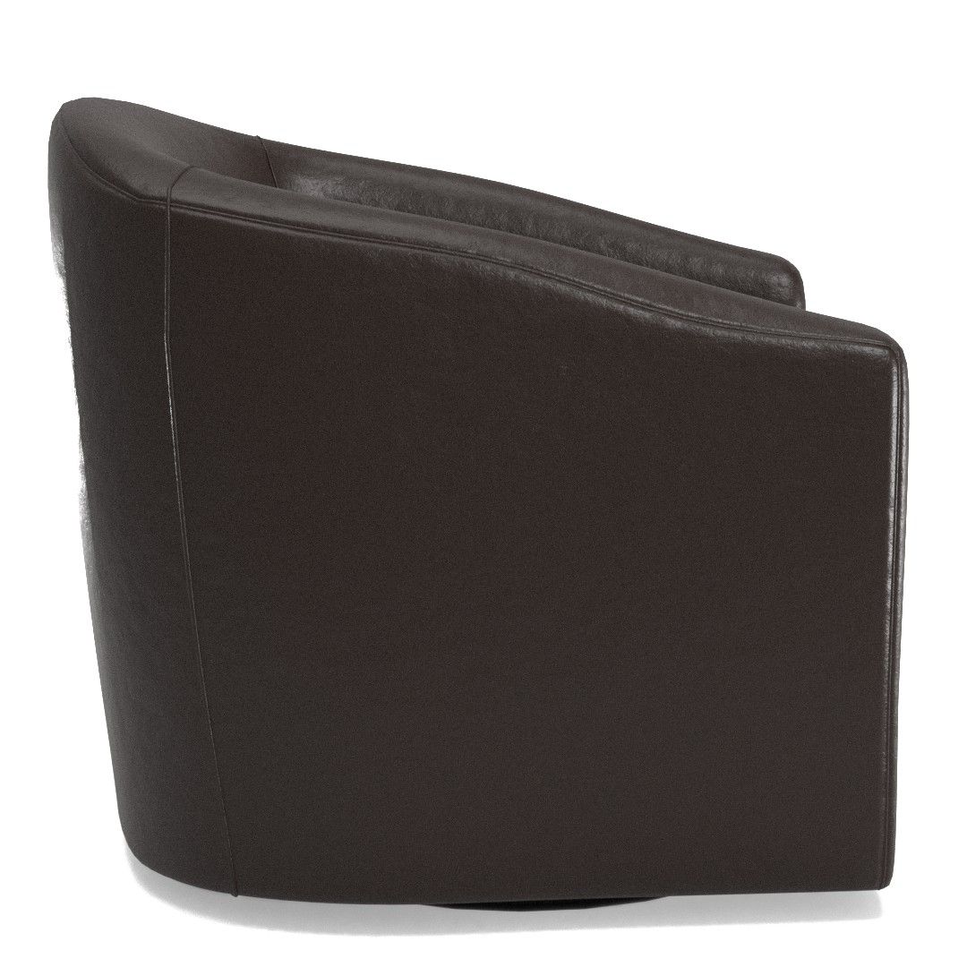 Harlow Leather Swivel Armchair thumbnail 2
