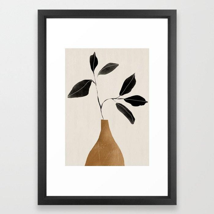 minimal plant 6 Art Print With Frame thumbnail 2