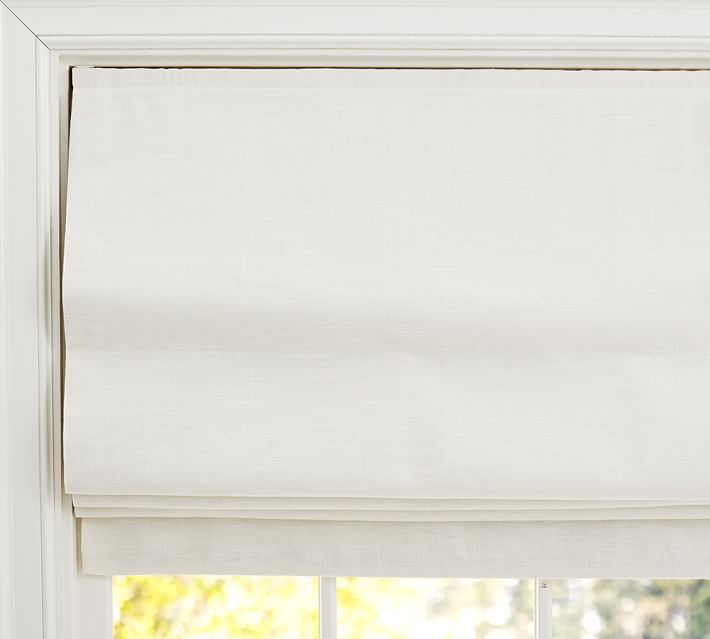 Emery Linen Cordless Roman Shade - 26 x 64 thumbnail 3