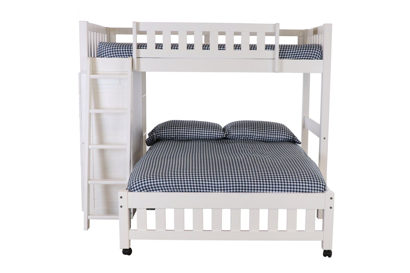 Booker Twin Over Full L Shaped Bunk Bed with Shelves thumbnail 2