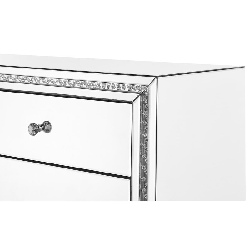 Laster Crystal 3 Drawer Nightstand thumbnail 2