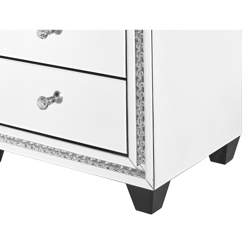 Laster Crystal 3 Drawer Nightstand thumbnail 3