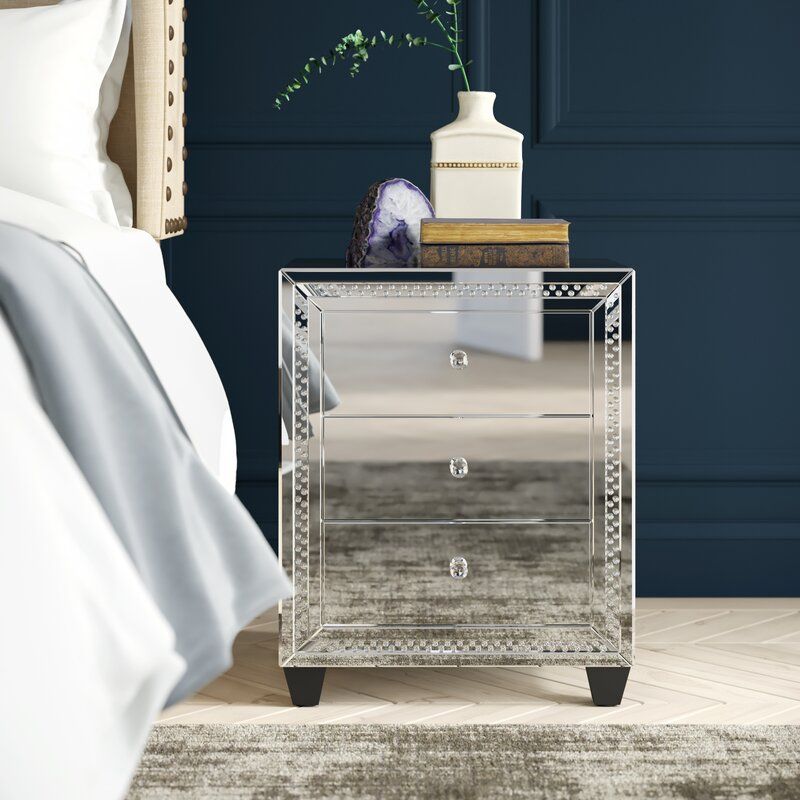 Laster Crystal 3 Drawer Nightstand thumbnail 5