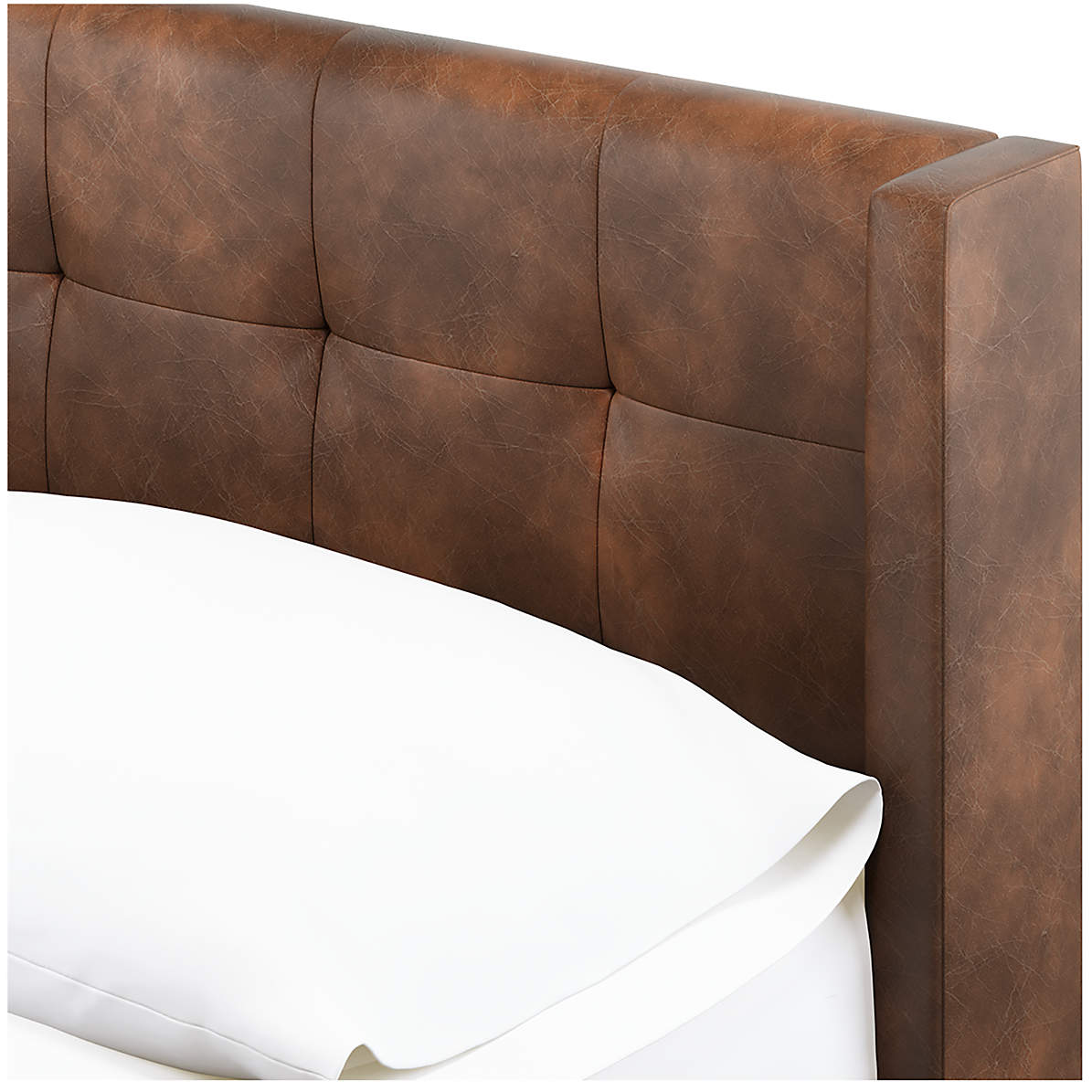 Maxwell King Leather Tufted Bed-King thumbnail 2