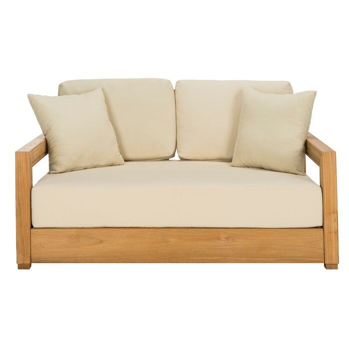 Lakeland Teak Patio Sofa with Cushions thumbnail 3