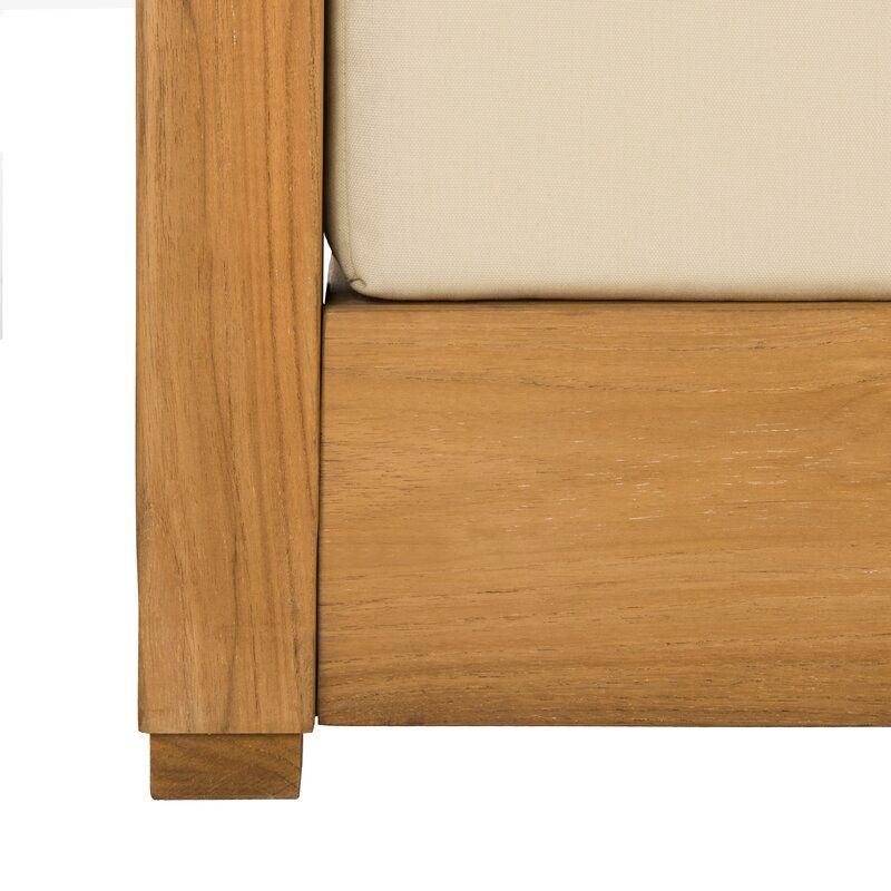 Lakeland Teak Patio Sofa with Cushions thumbnail 5