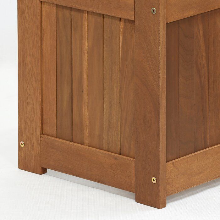 Piece Dark Red Meranti Wood Planter Box thumbnail 4