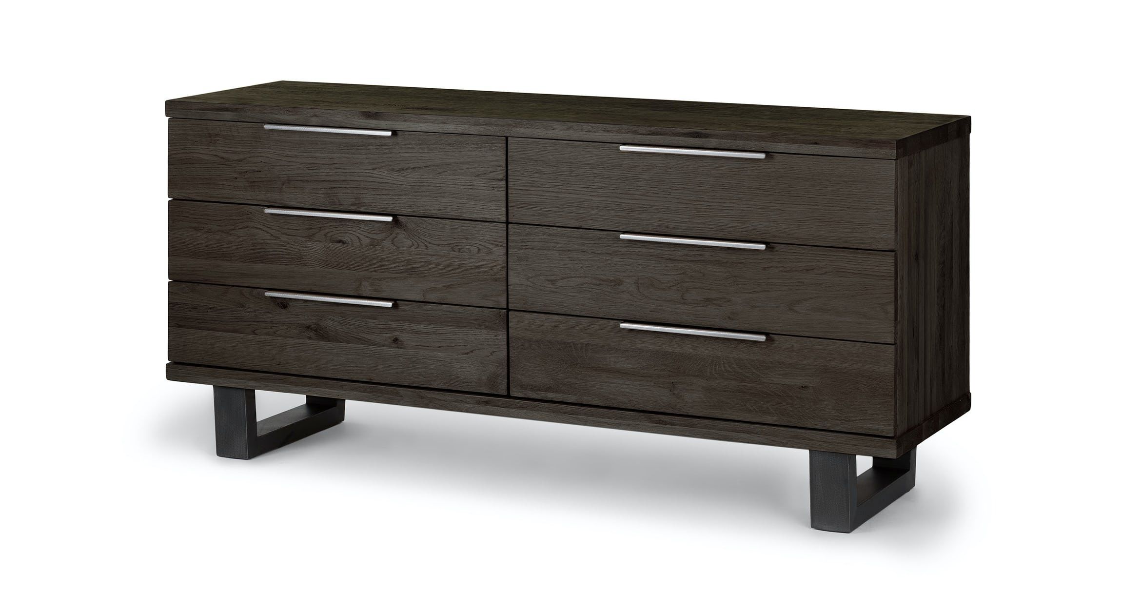 Taiga Smoke 6 Drawer Low Double Dresser thumbnail 3
