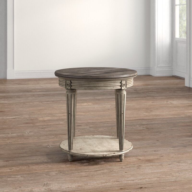 Kimpel 26 Tall Solid Wood End Table thumbnail 3