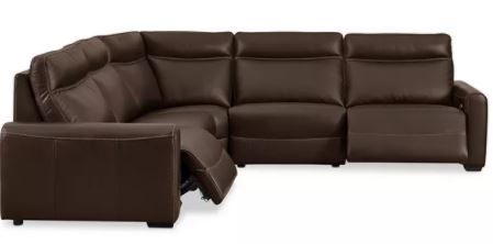 Customer Marzia Leather Sectional thumbnail 2