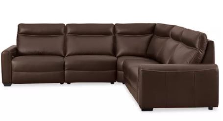 Customer Marzia Leather Sectional thumbnail 3