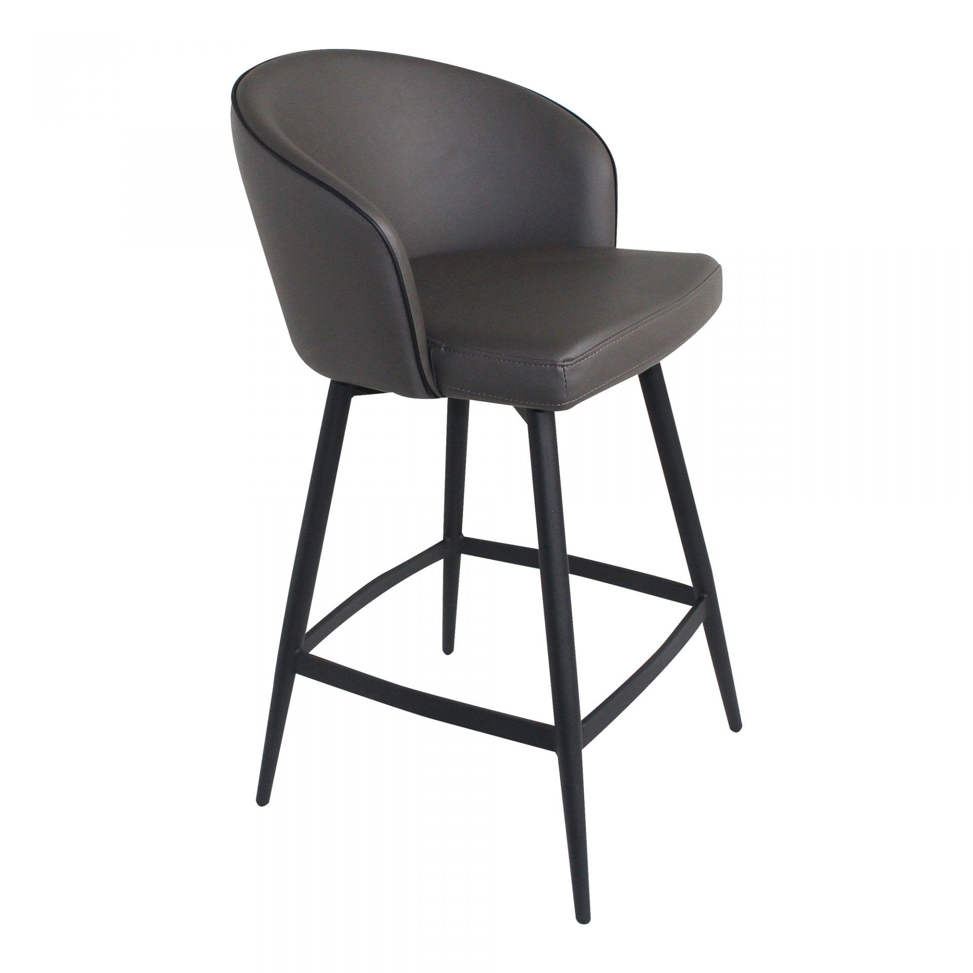 Vaughn Swivel Counter Stool Charcoal thumbnail 2