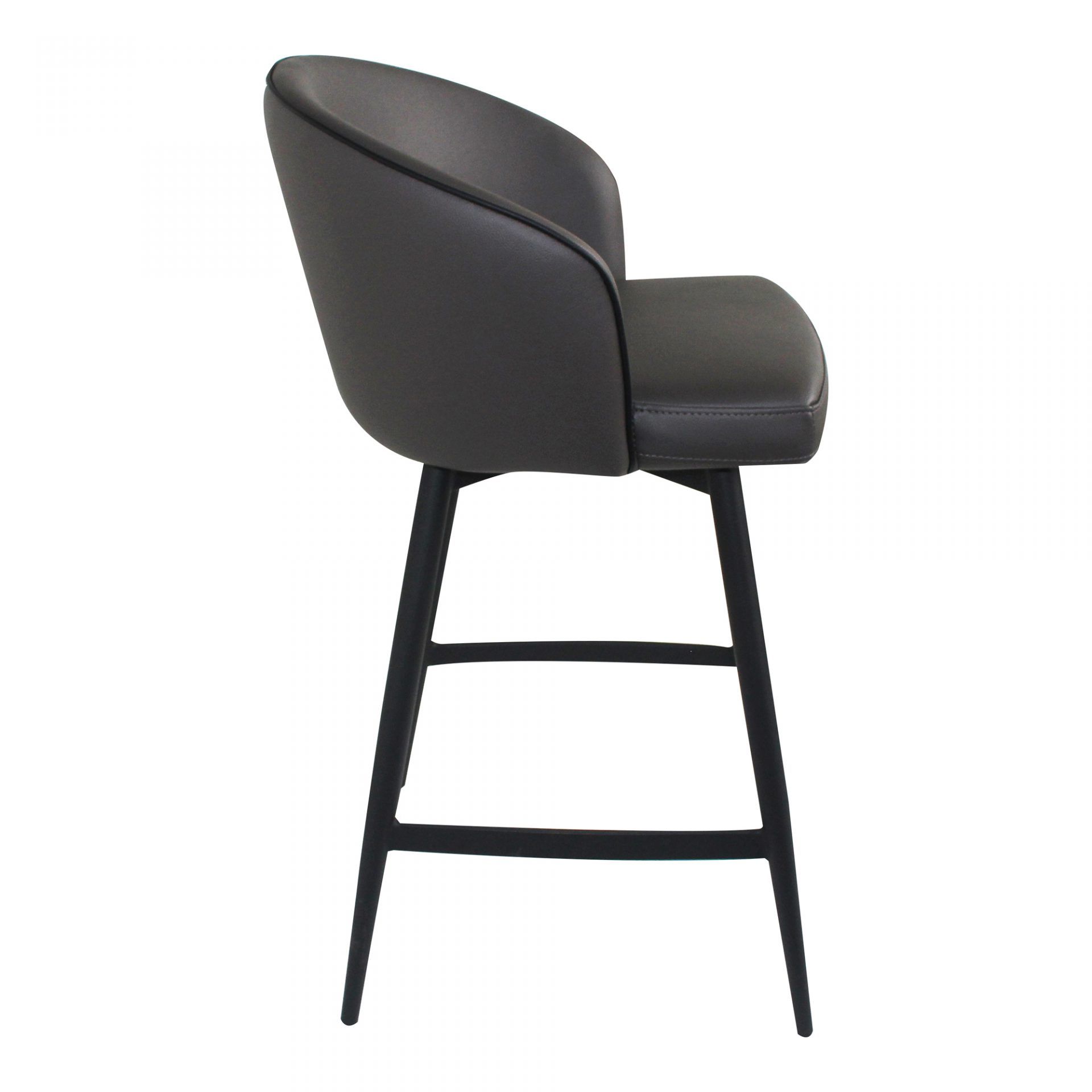 Vaughn Swivel Counter Stool Charcoal thumbnail 3