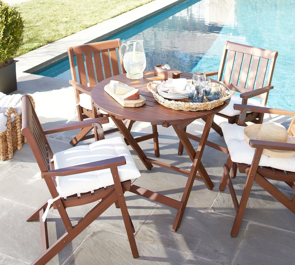 Chatham FSC Mahogany Folding Dining Chair Honey thumbnail 3