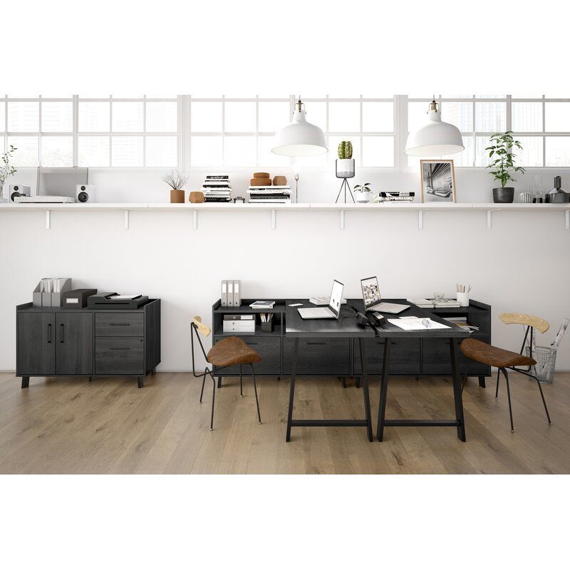 Kozack 2 Drawer 1 Shelf Filing Credenza thumbnail 4