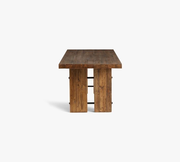 North Reclaimed Wood Extending Dining Table thumbnail 4